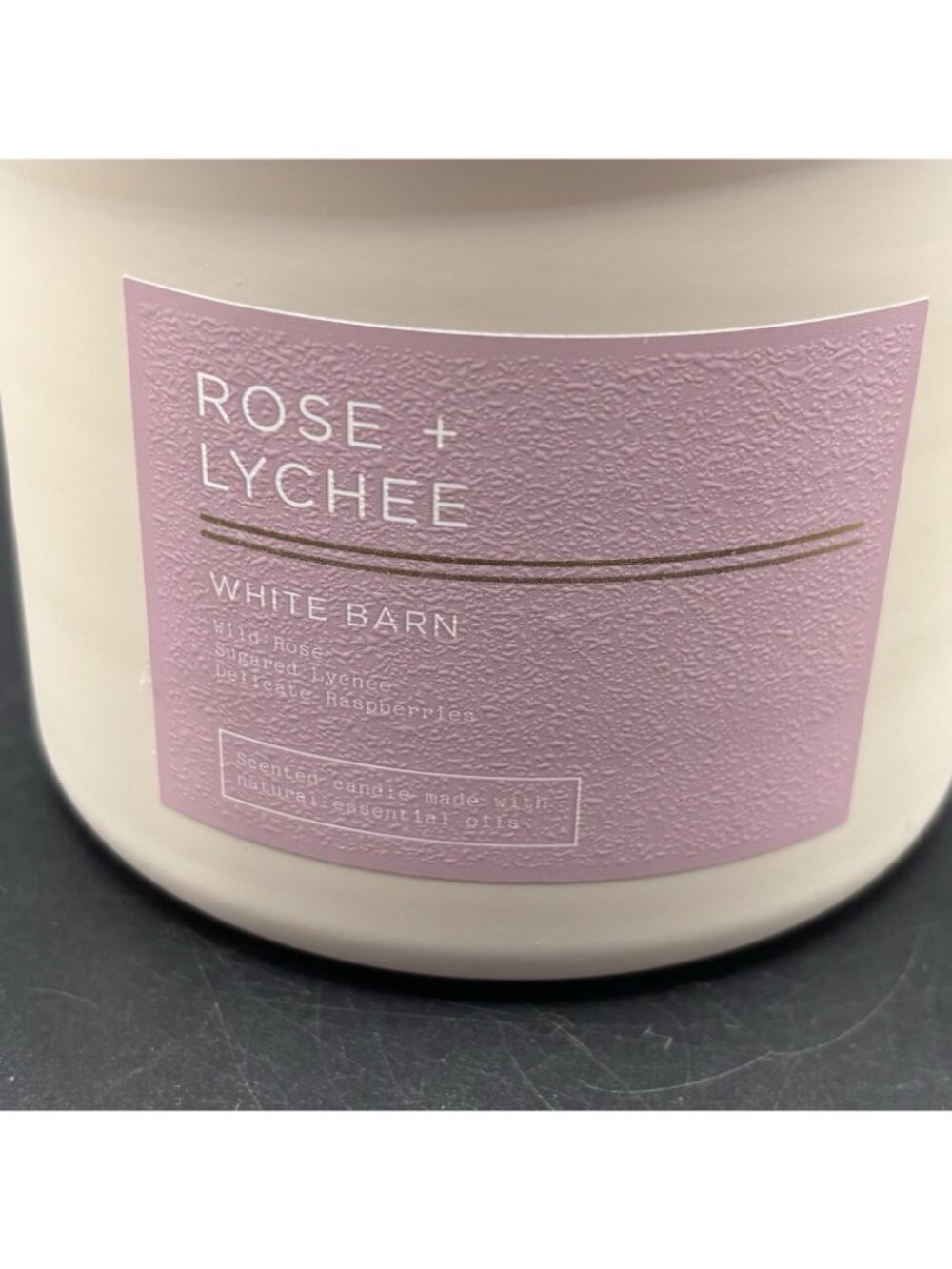 Bath & Body Works Rose Lychee 3 Wick Candle 14.5 oz White Barn Floral Fruity - Picture 4 of 13